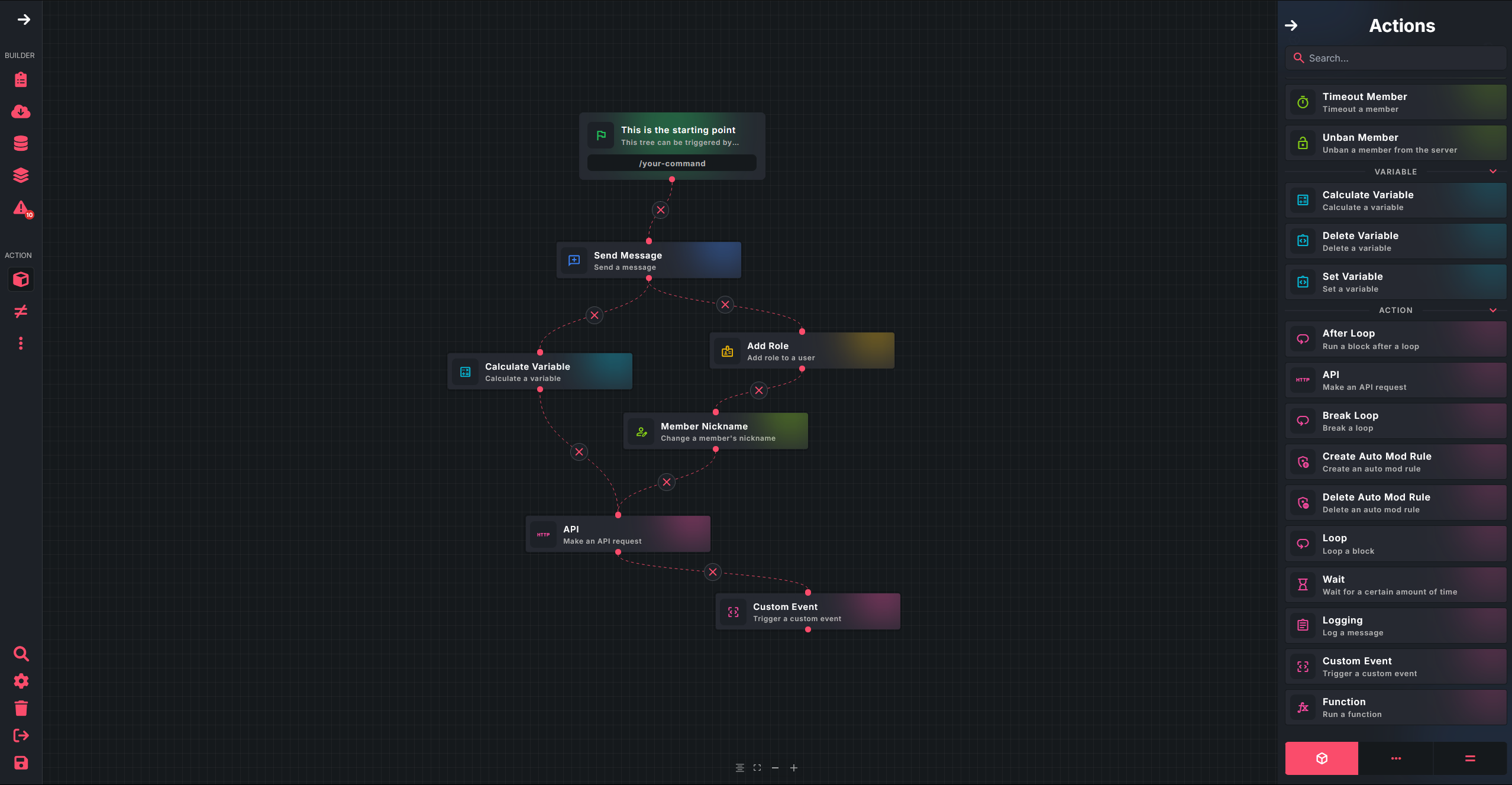 No-Code Discord Bot Creation